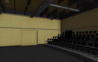 An empty studio room