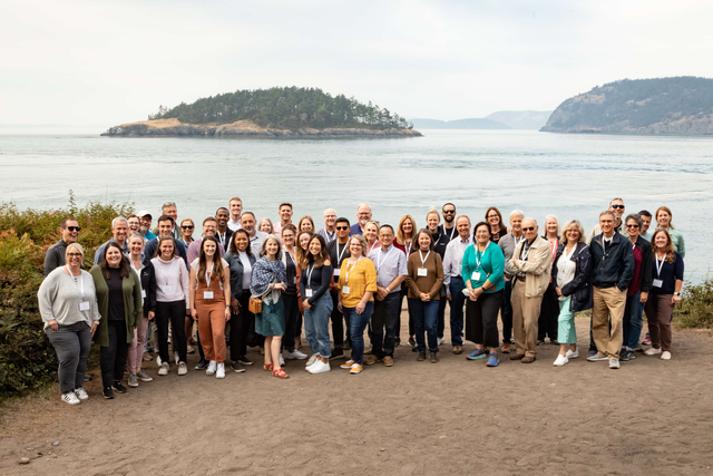 Nonprofit foundation staff photo on the Pacific Northwest Coast