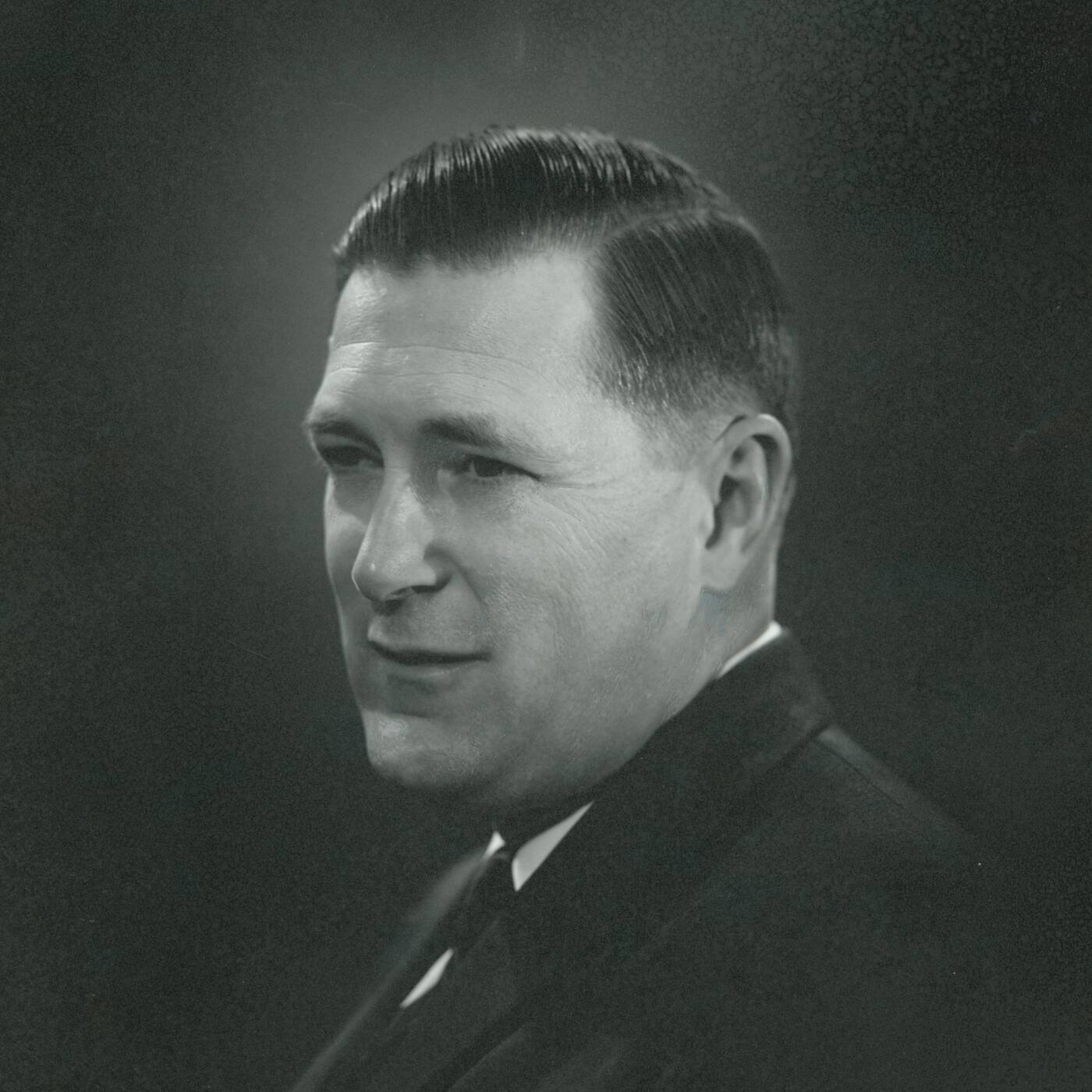 Black and white portrait of Jack Murdock, Pacific Northwest entrepreneur and philanthropist